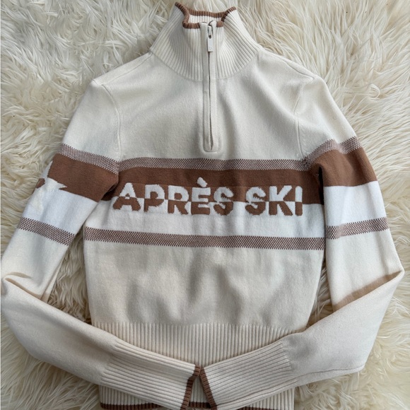 PINK VS VARSITY KNIT HALF-ZIP SWEATER XS size - Picture 4 of 8